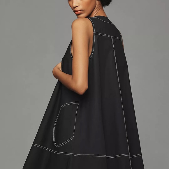 Anthropologie A Line Mini Dress 100% Cotton Bohemian Festival Fall Plus 2X - Picture 5 of 15